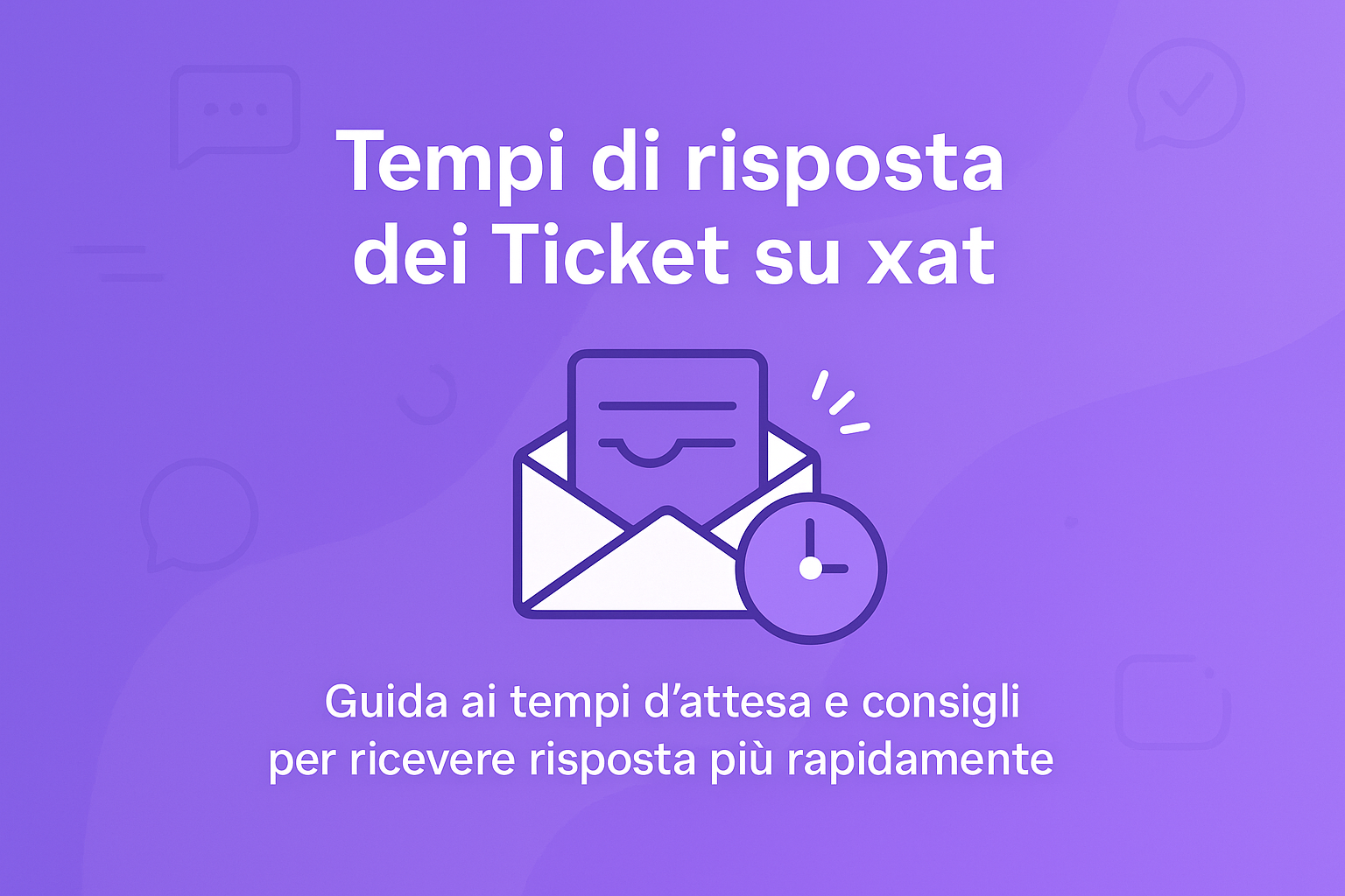 Tempi di attesa per la risposta a un ticket su xat